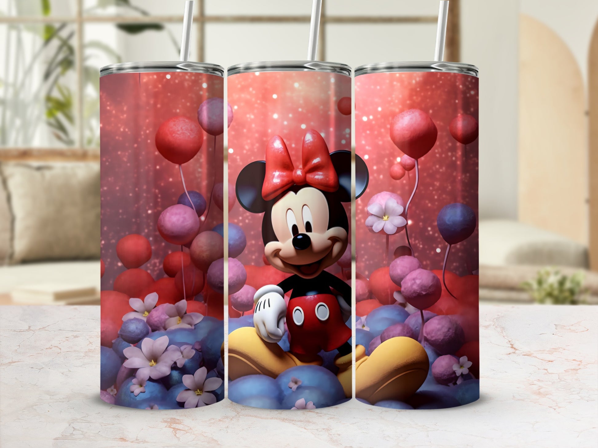 Minnie Mouse Personalized Skinny Tumbler 20oz