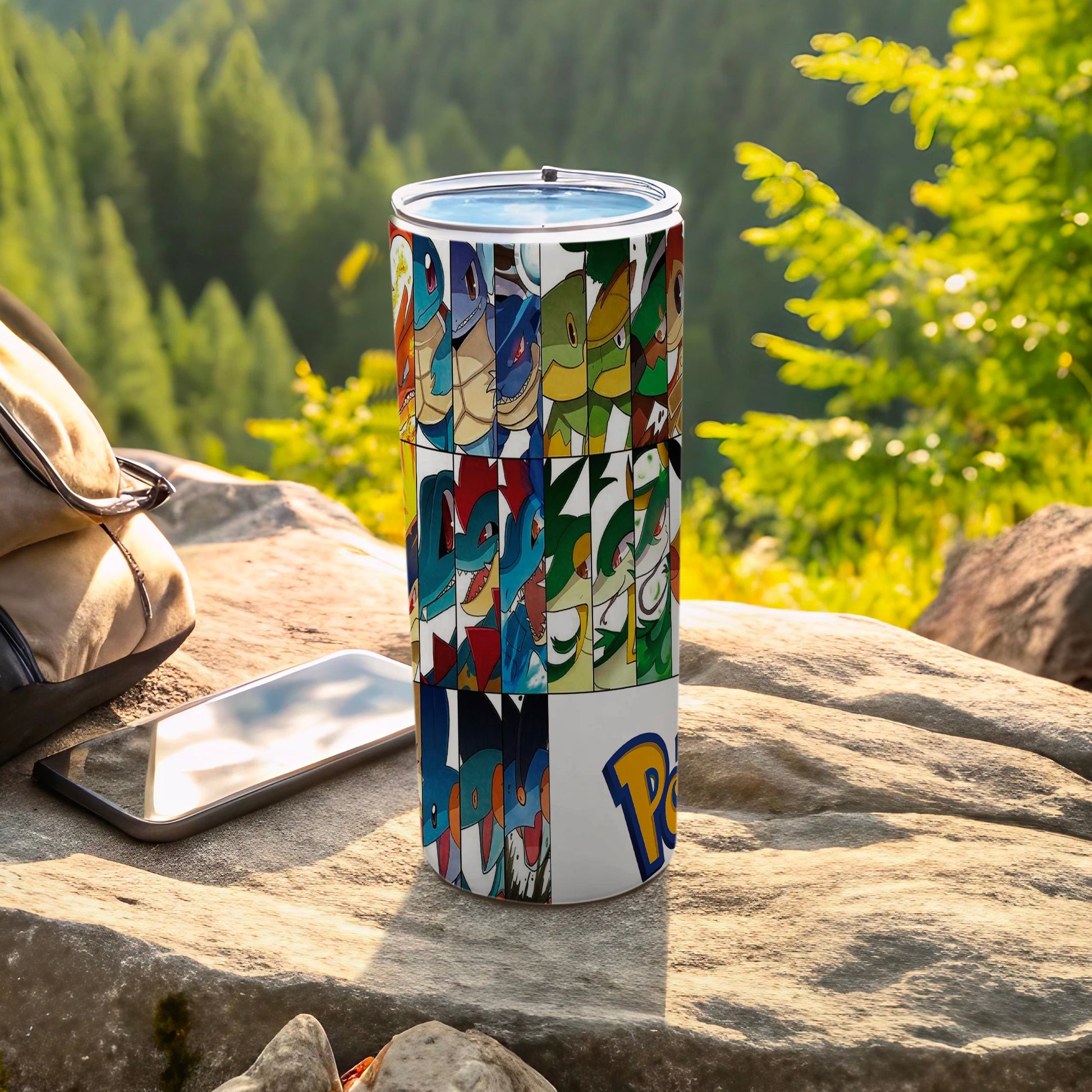 Colorful Cartoon Character Travel Mug for Adventure