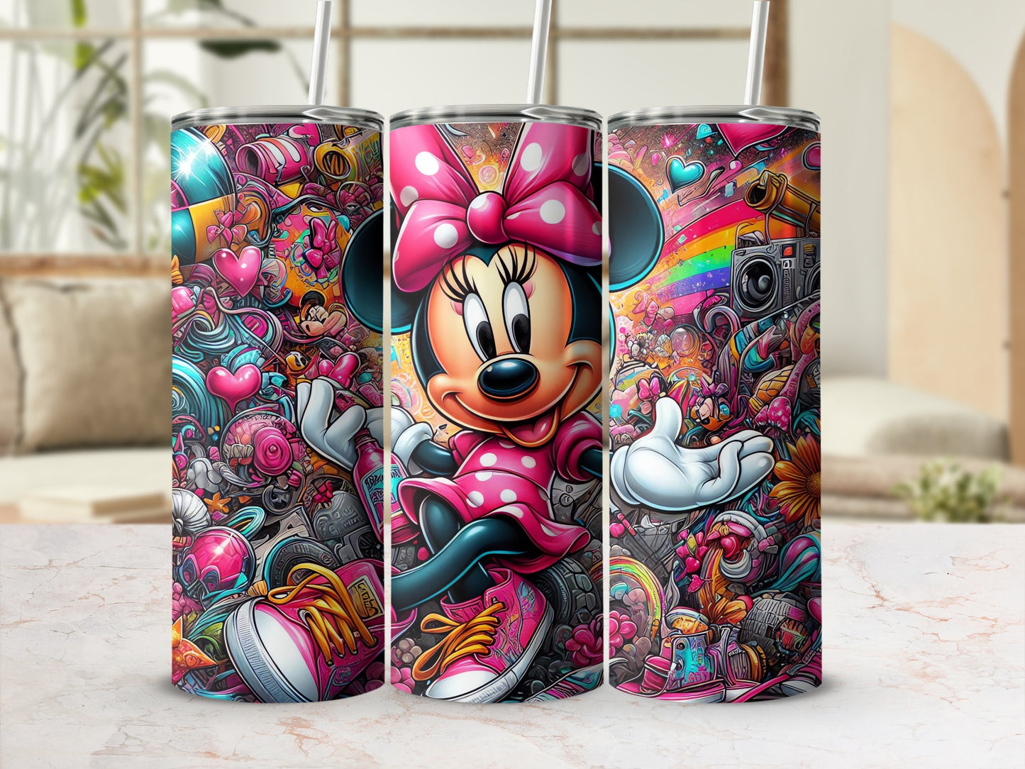 Cute Cartoon Character Colorful Tumbler