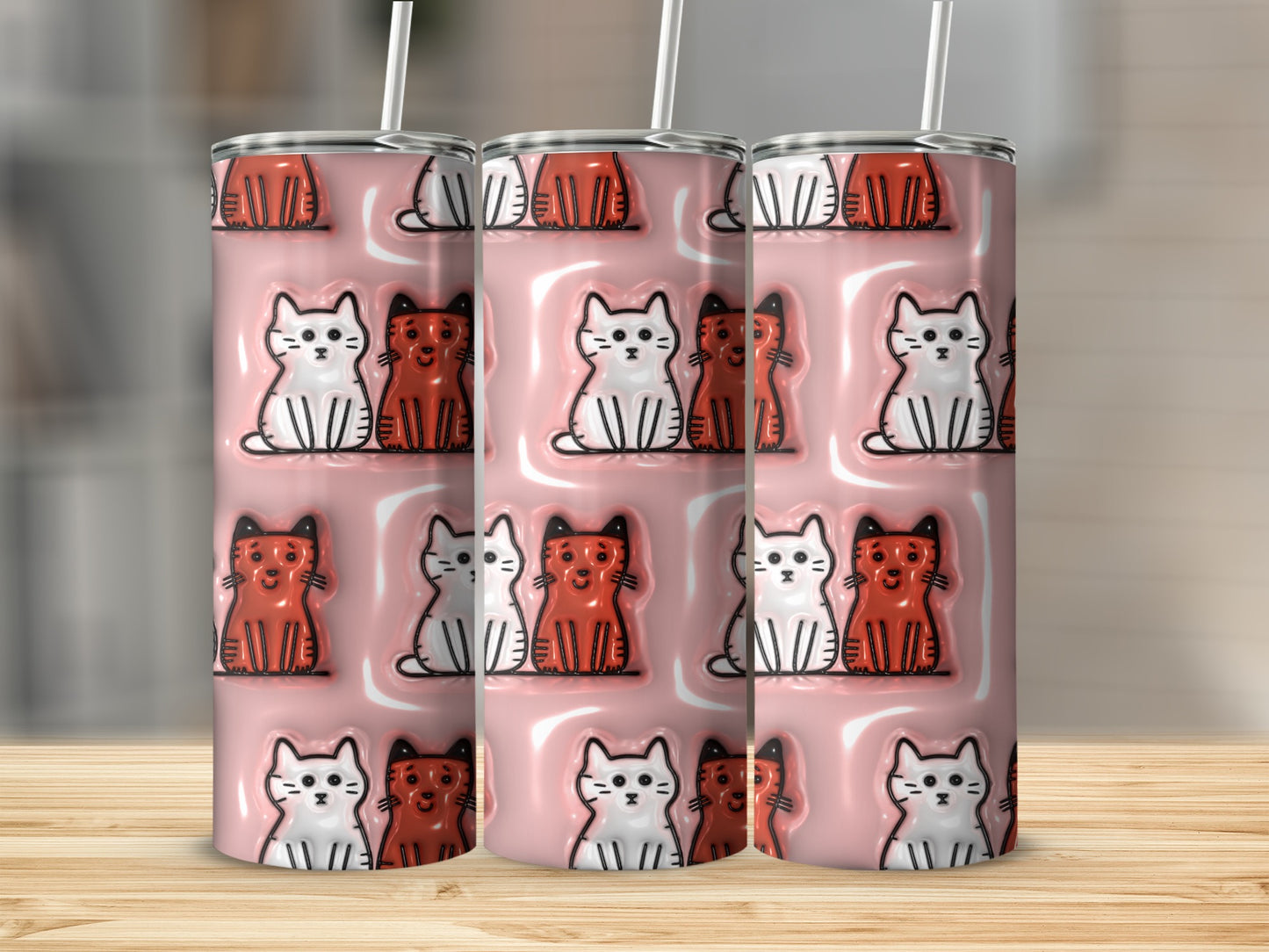 Cute Cartoon Animal Pattern Insulated Tumbler