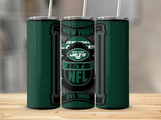 New York Jets NFL Established 1960 Design Tumbler