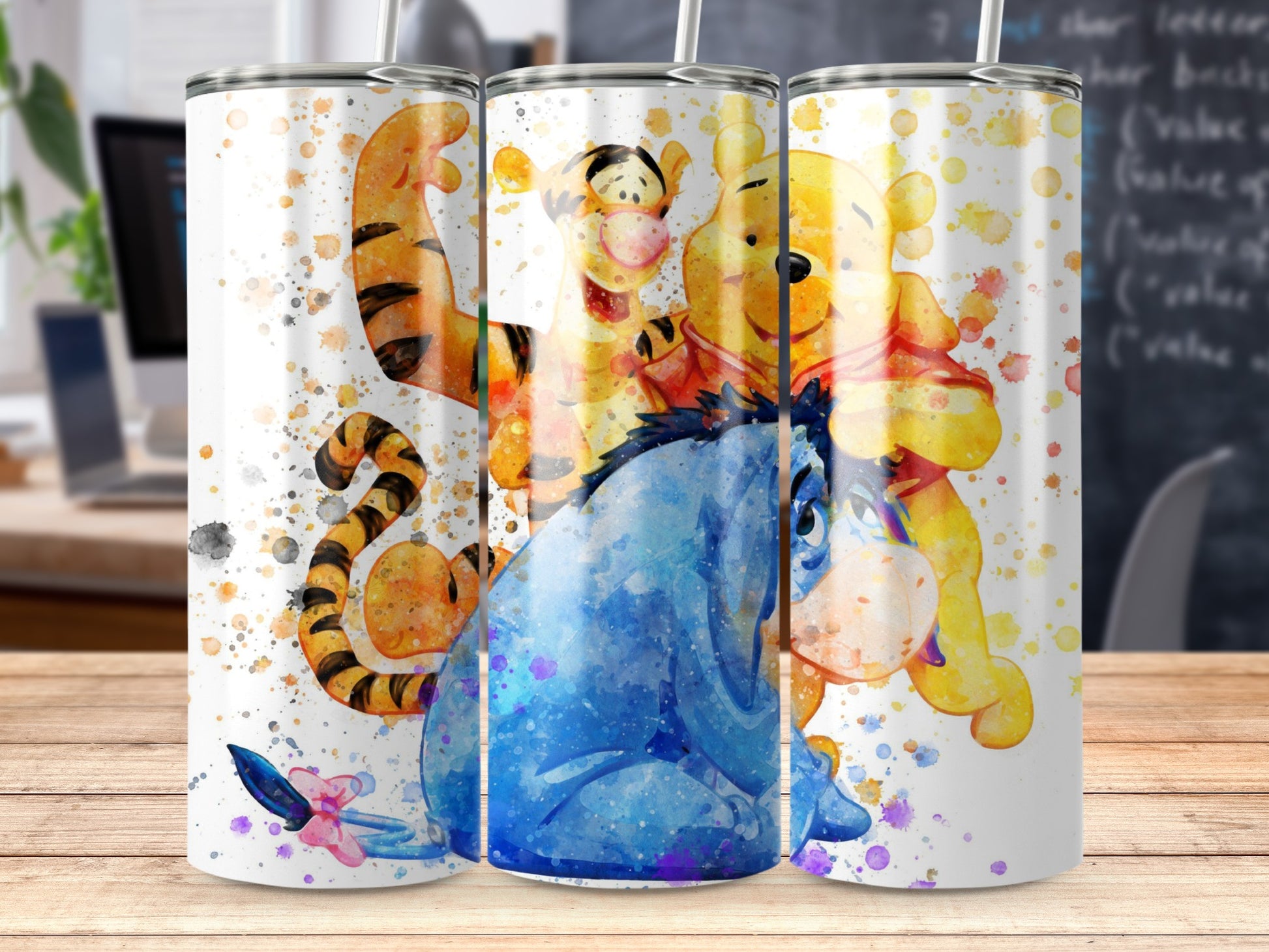 Colorful Tigger Pooh and Eeyore Artwork product