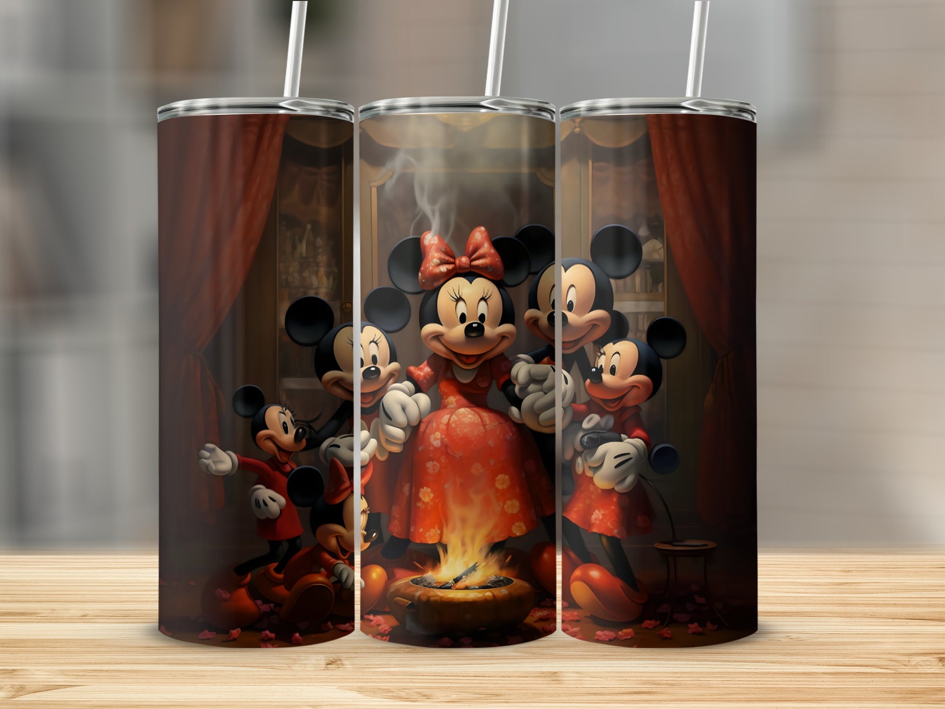 Charming Disney Inspired Family Scene Tumbler Product
