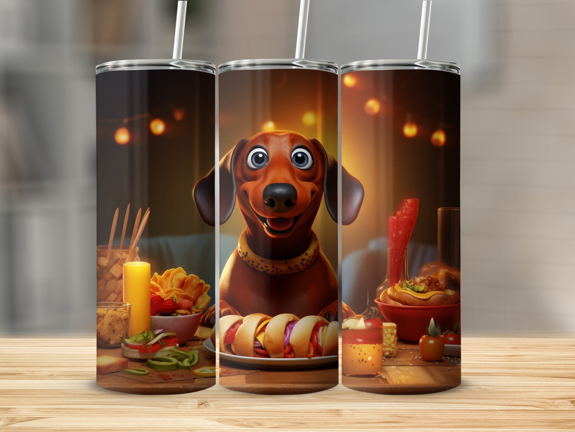 Festive dachshund dog delicious food celebration print product type
Dachshund, Dog, Puppy, Sausage Dog, Wiener Dog, Pet Lover, Animal Print, Dinner Scene, Party Theme, Festive Design, Celebration, Hot Dogs, Snacks, Happy Dog, Cute Dog, Cartoon Art, Unique Gift, Drinkware, Tumbler, Beverage Container