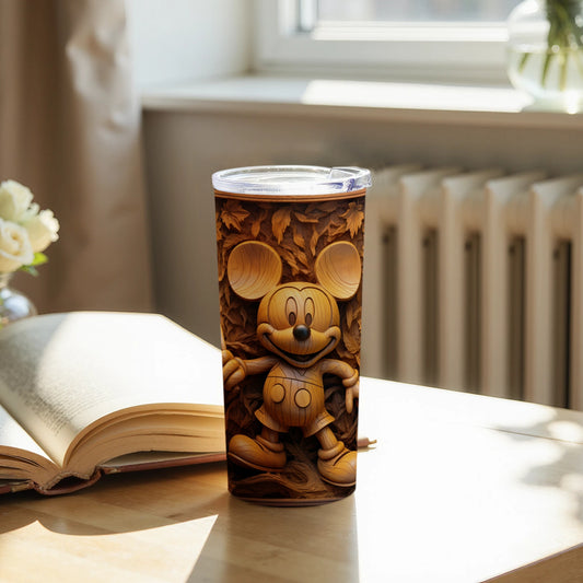 Adorable Mouse Carved Design Tumbler for All Ages