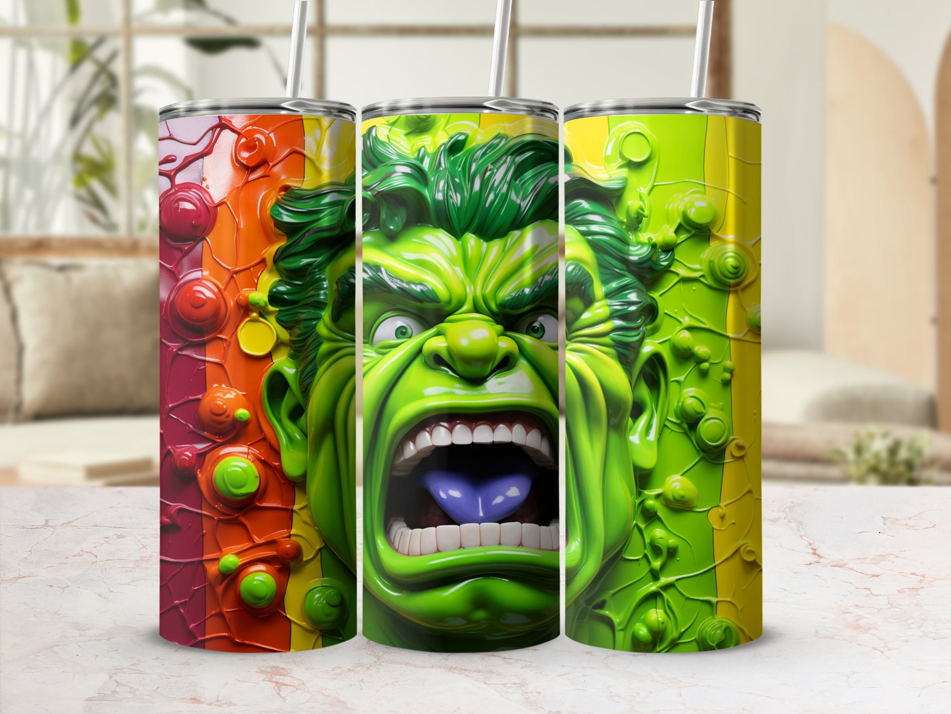 Incredible Hulk Colorful Tumbler for Marvel Fans