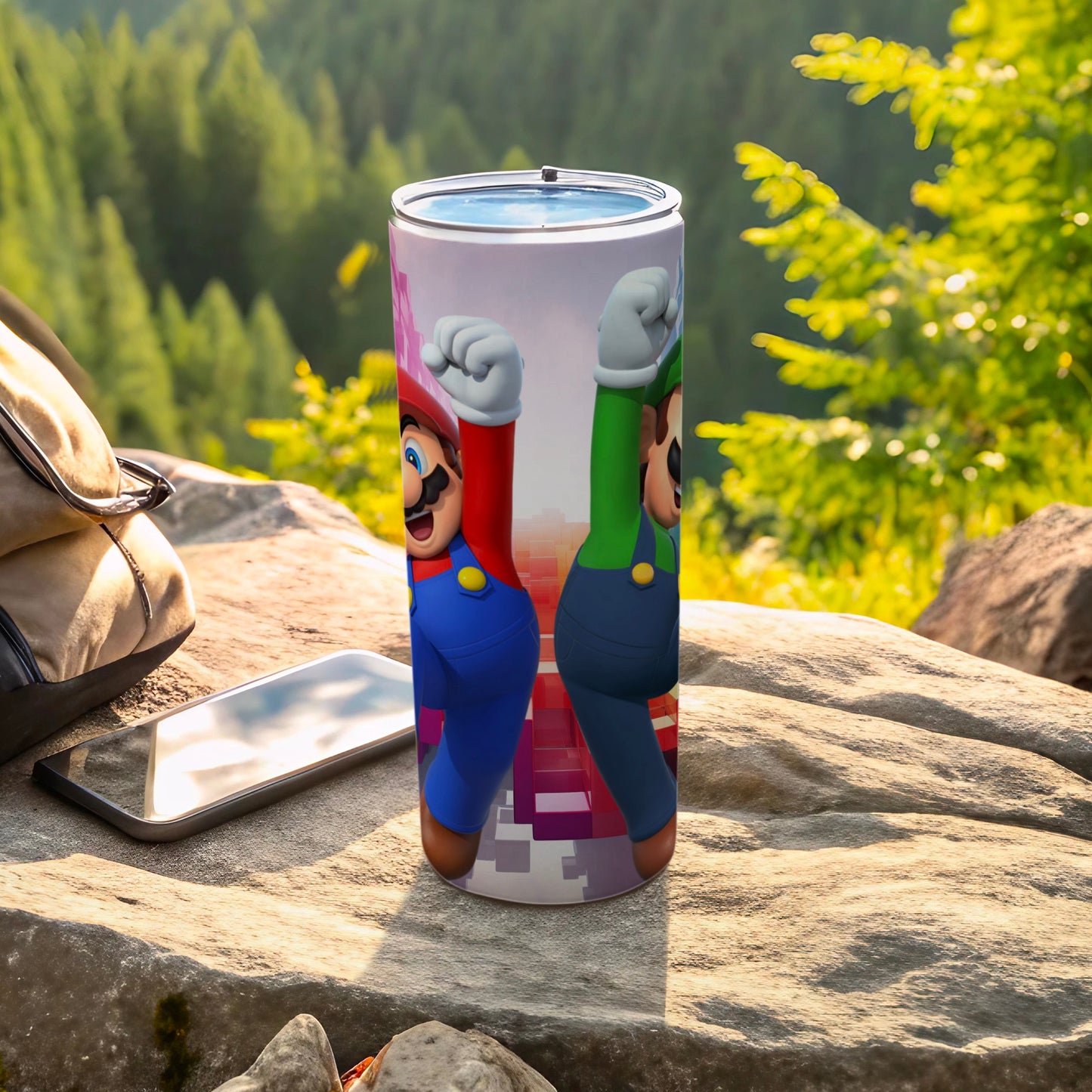 Mario and Luigi Adventure Graphic Tumbler