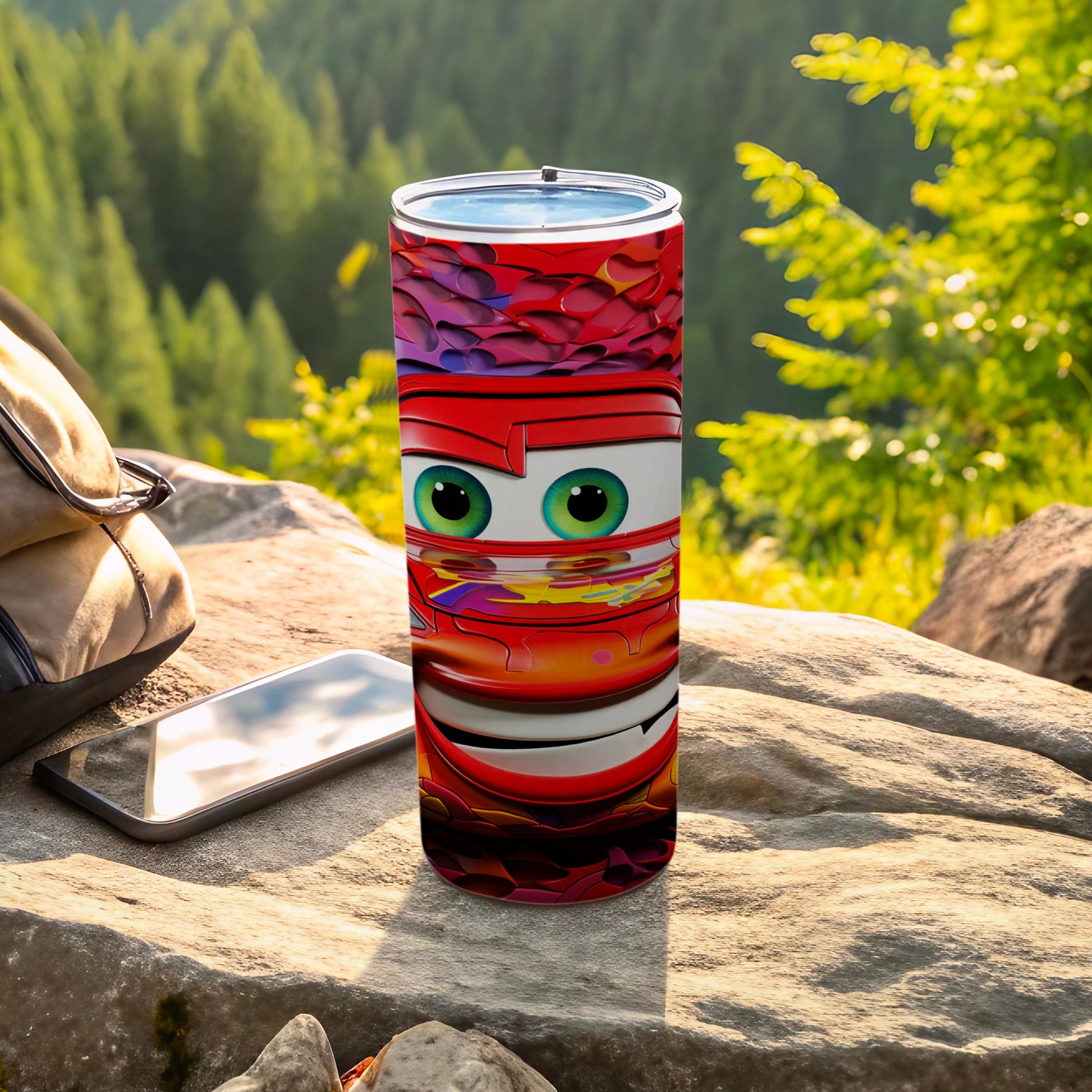 Colorful Animated Character Travel Tumbler for All Ages