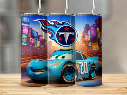 Cars Character with Titans Logo Custom Tumbler Product