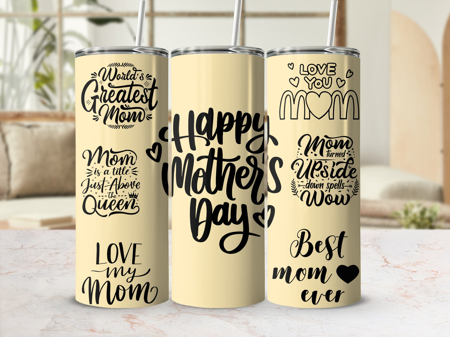 World's Greatest Mom Happy Mother's Day tumbler