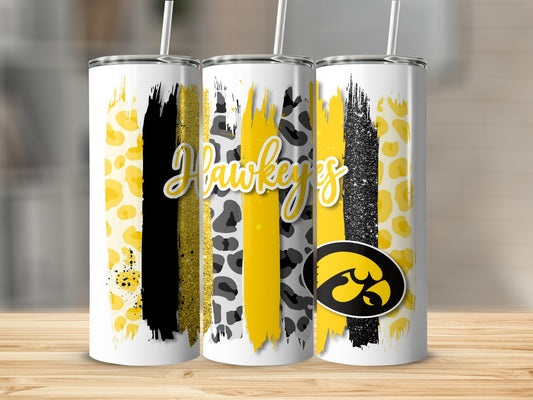 Hawkeyes Iowa Brush Strokes Iowa Versus All Yall Tumblers