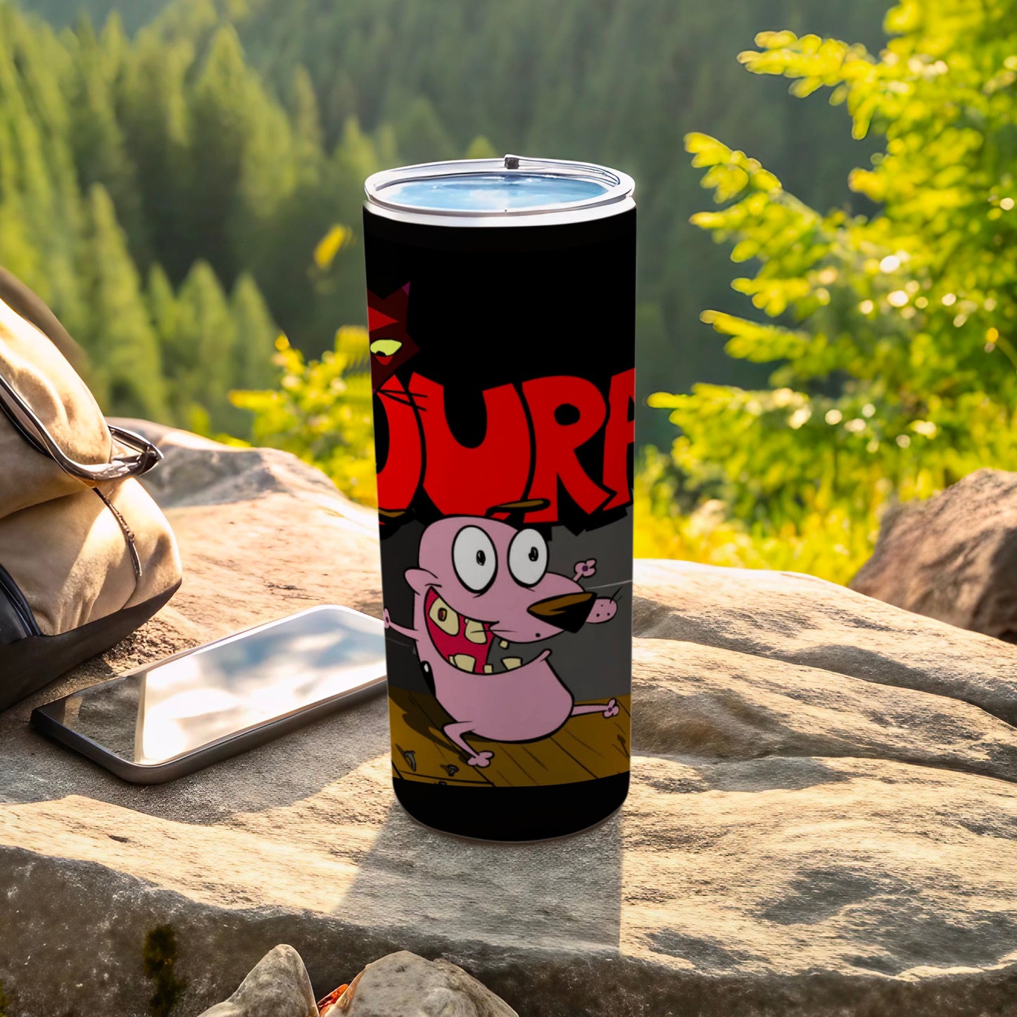 Colorful Cartoon Character Design Travel Tumbler