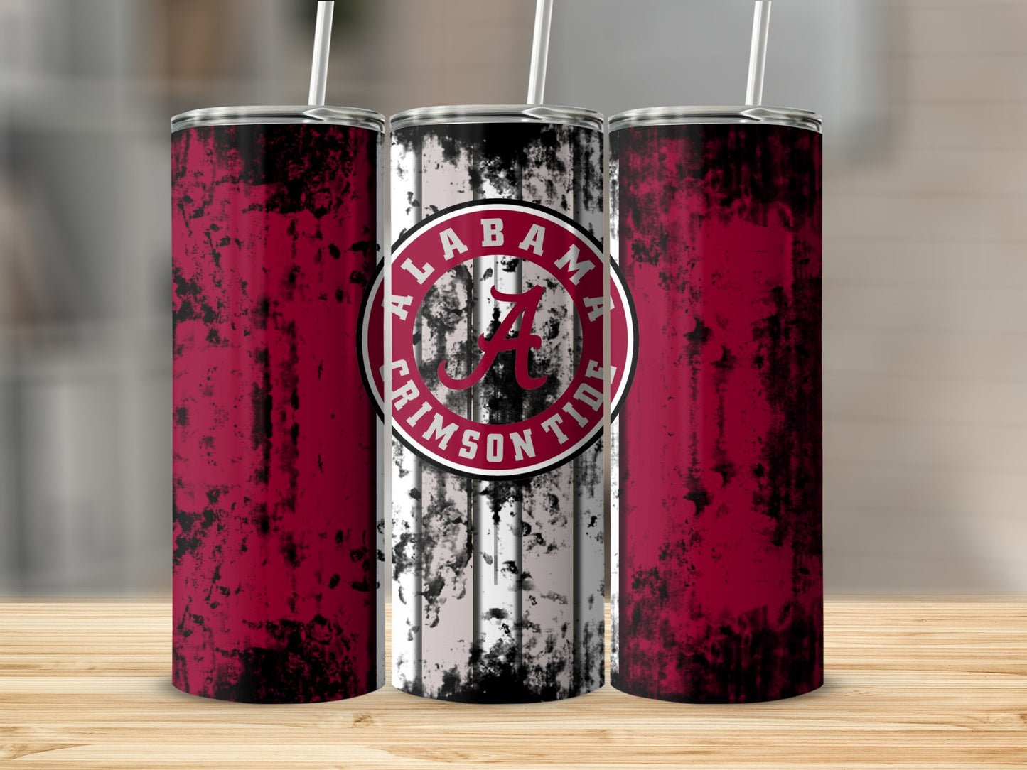 Alabama Crimson Tide Tumbler with Vintage Design