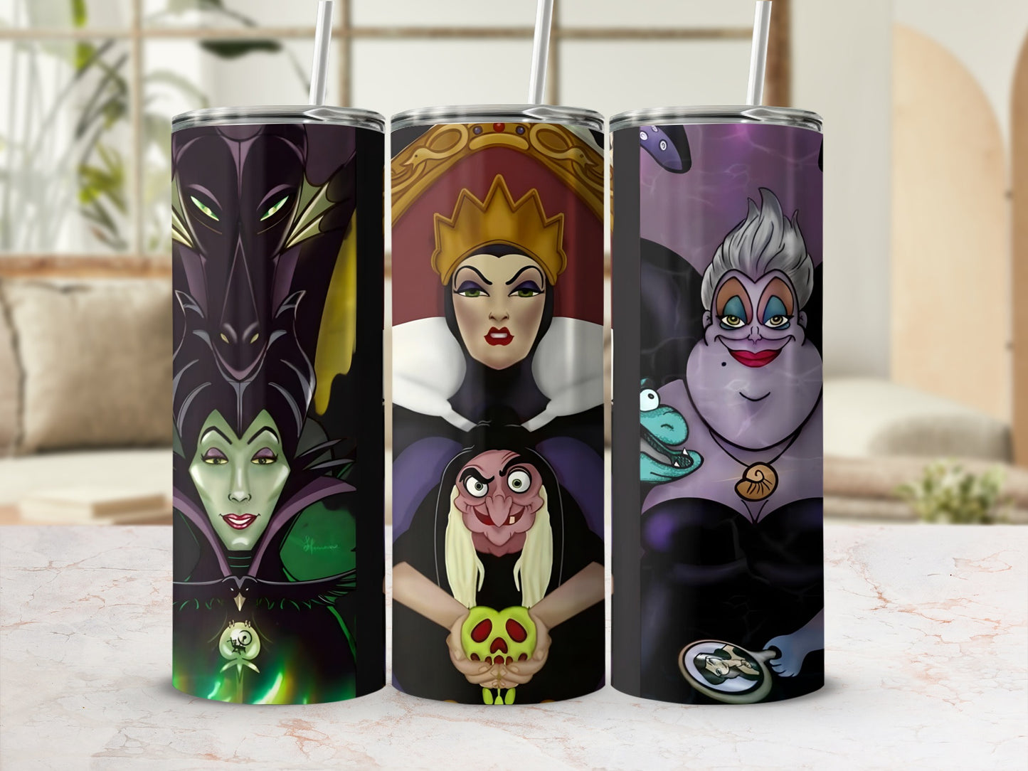 Classic Villains Themed Tumbler Perfect Gift for Fans