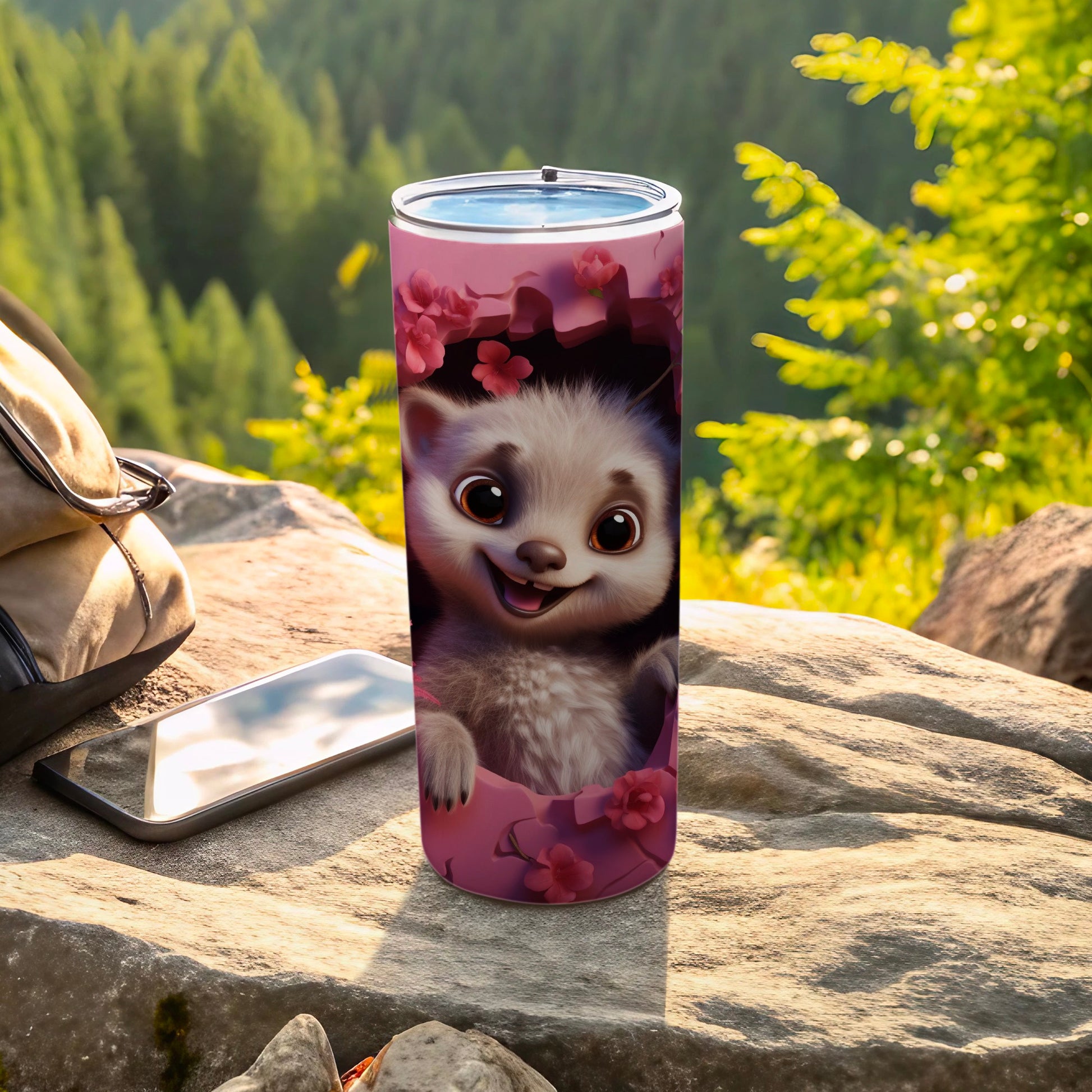 Cute Furry Creature Pink Floral Design product type
Tumbler
Travel Mug
Drinkware
Cute Animal
Furry Creature
Pink Flowers
Floral Design
Raccoon Art
Smiling Character
Adorable Pet
Cartoon Style
Nature Inspired
Outdoor Theme
Unique Gift
Beverage Holder
Insulated Cup
Graphic Design
Happy Expression
Forest Animal
Blossom Motif
