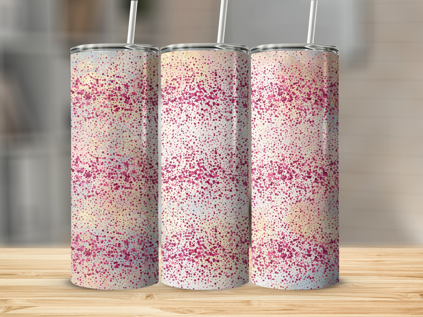 Sparkling Confetti Design Insulated Tumbler Product