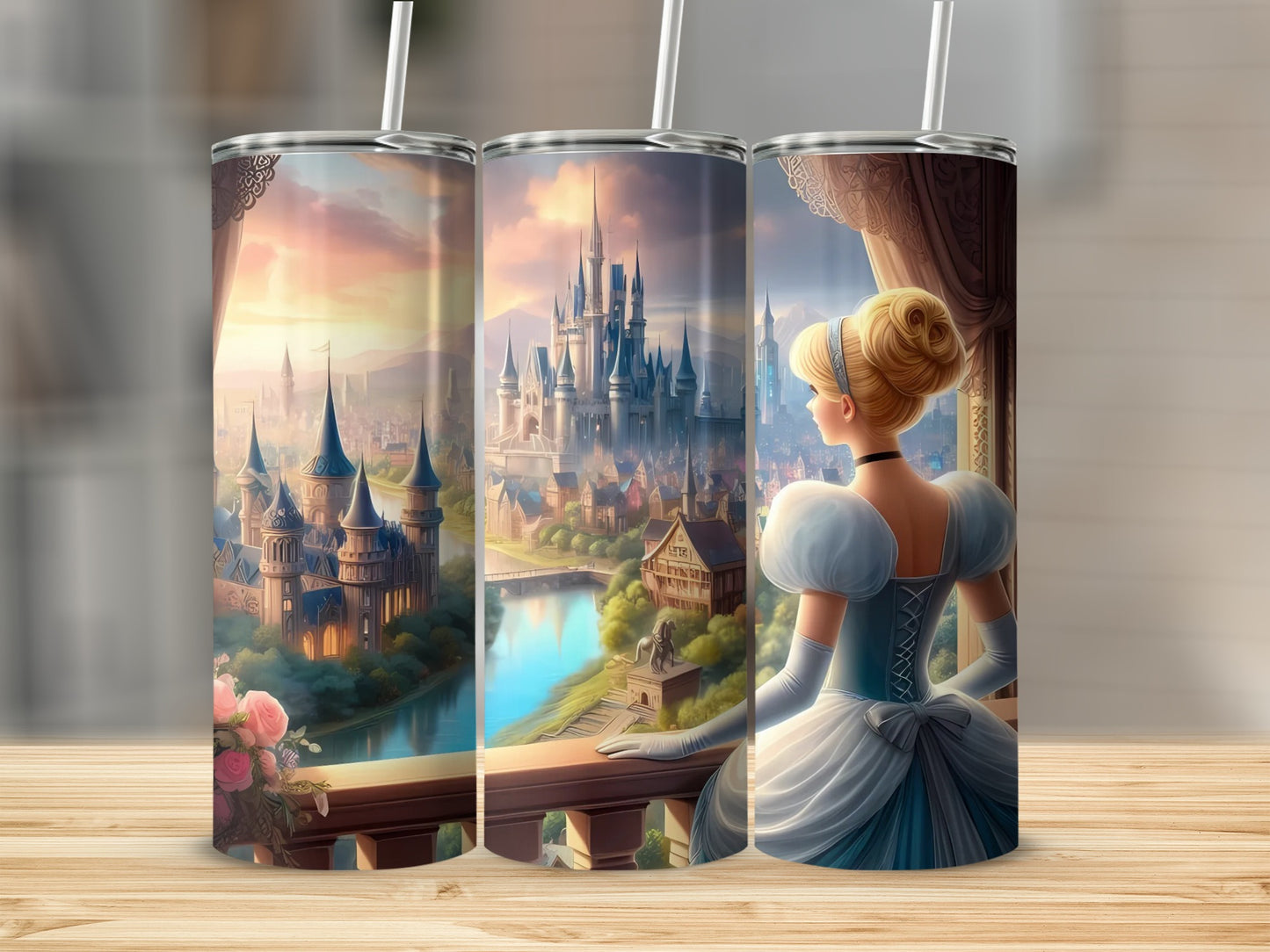 Enchanted Castle Cinderella Scene Tumbler Product