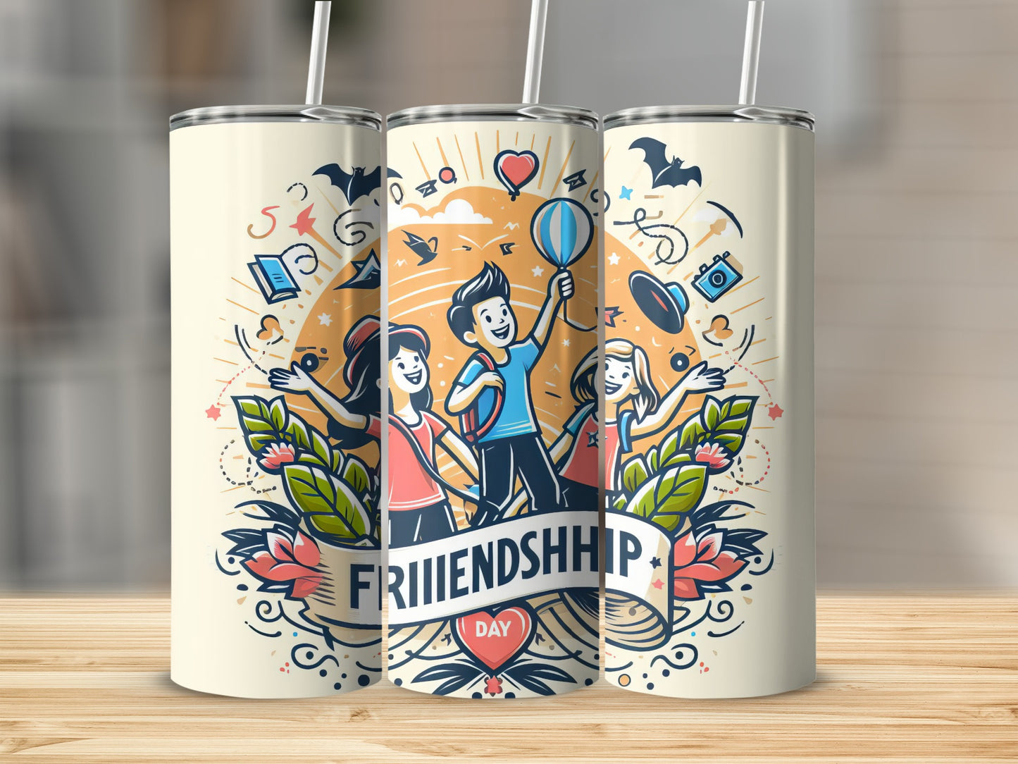 Creative Friendship Day Custom Tumbler for Special Moments