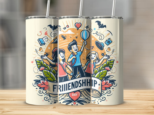 Creative Friendship Day Custom Tumbler for Special Moments