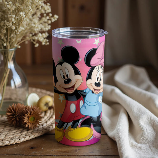 Adorable Mickey and Minnie Mouse Tumbler Cup