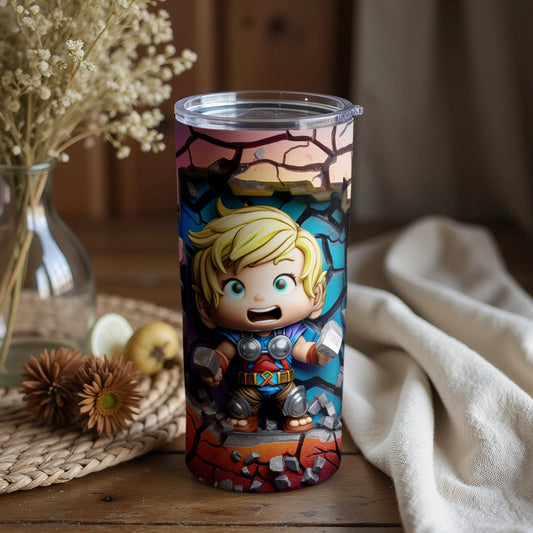 Cute Action Figure Hero Tumbler for Kids and Collectors