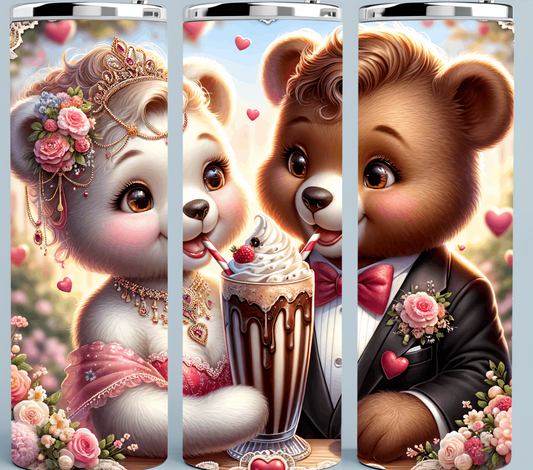 Valentine Bears tumbler