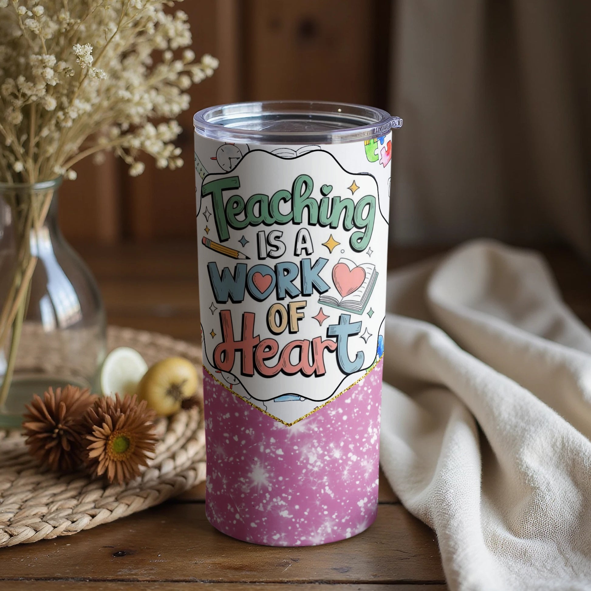 Teaching is a Work of Heart Tumbler product