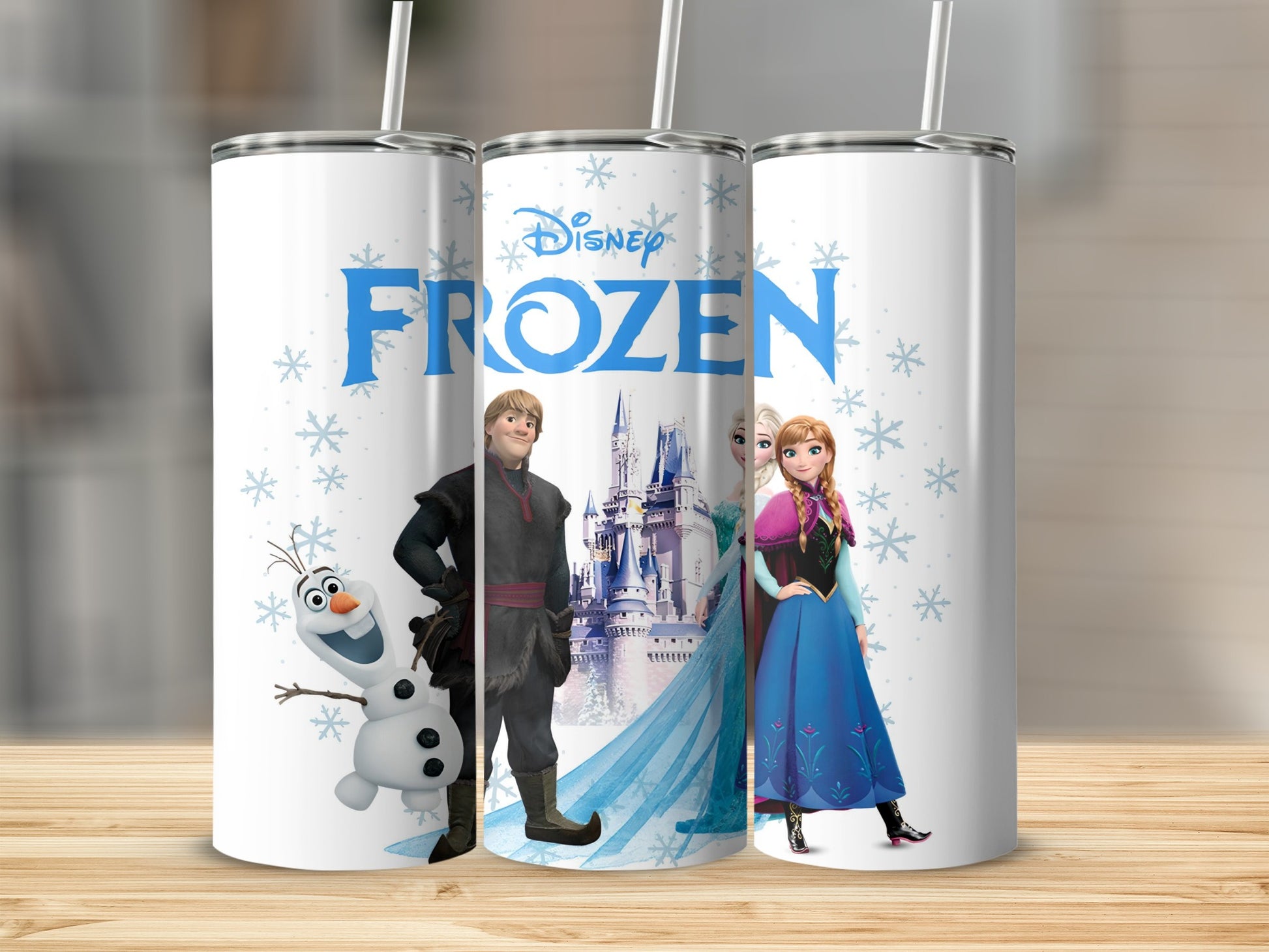 Disney Frozen Characters Design Drink Tumbler