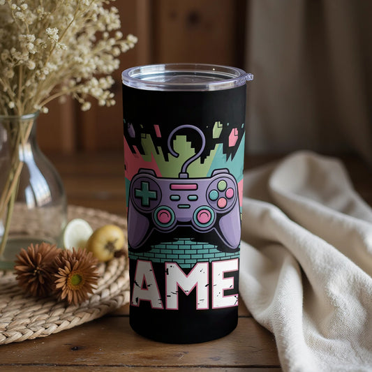 Colorful Gaming Design Insulated Tumbler Mug