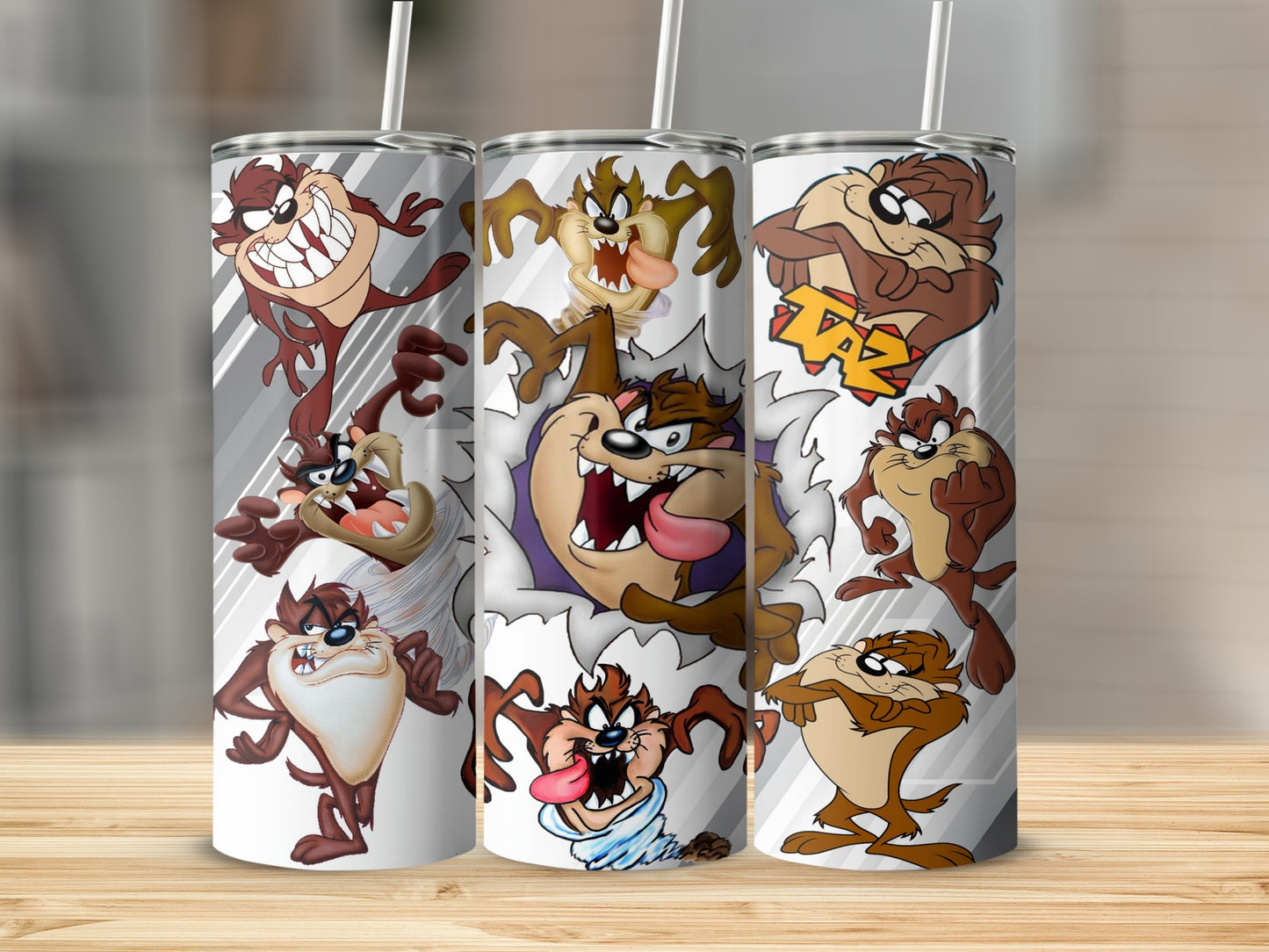Tazmanian Devil Design Custom Tumbler Cup