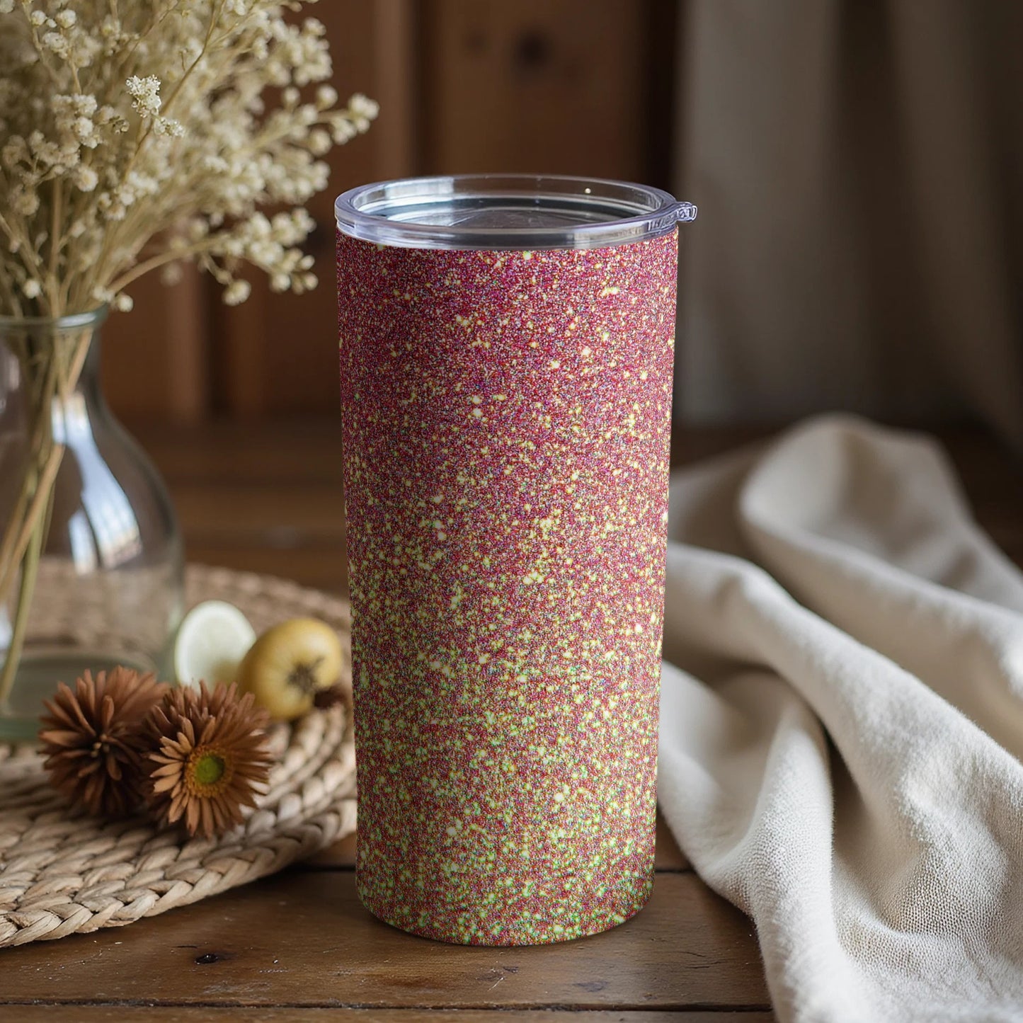 Sparkling Glitter Tumbler for Stylish Beverage Container