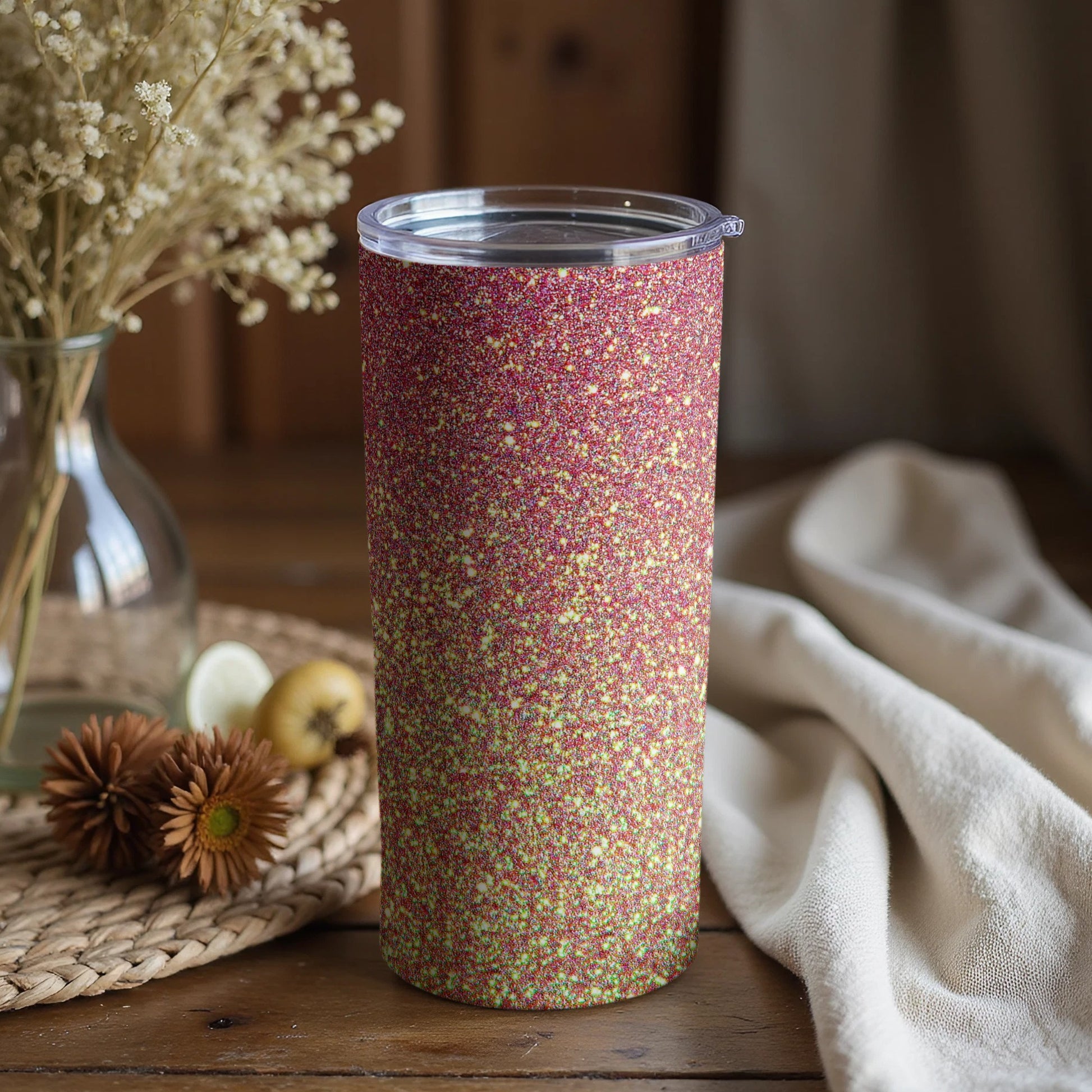 Sparkling Glitter Tumbler for Stylish Beverage Container