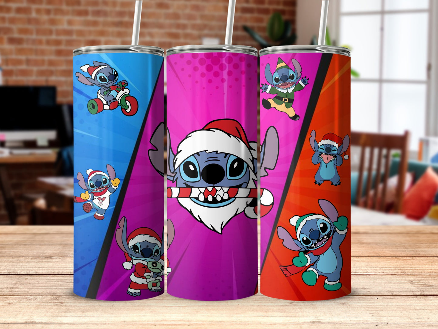 Cute Alien Character Christmas Holiday Tumblers