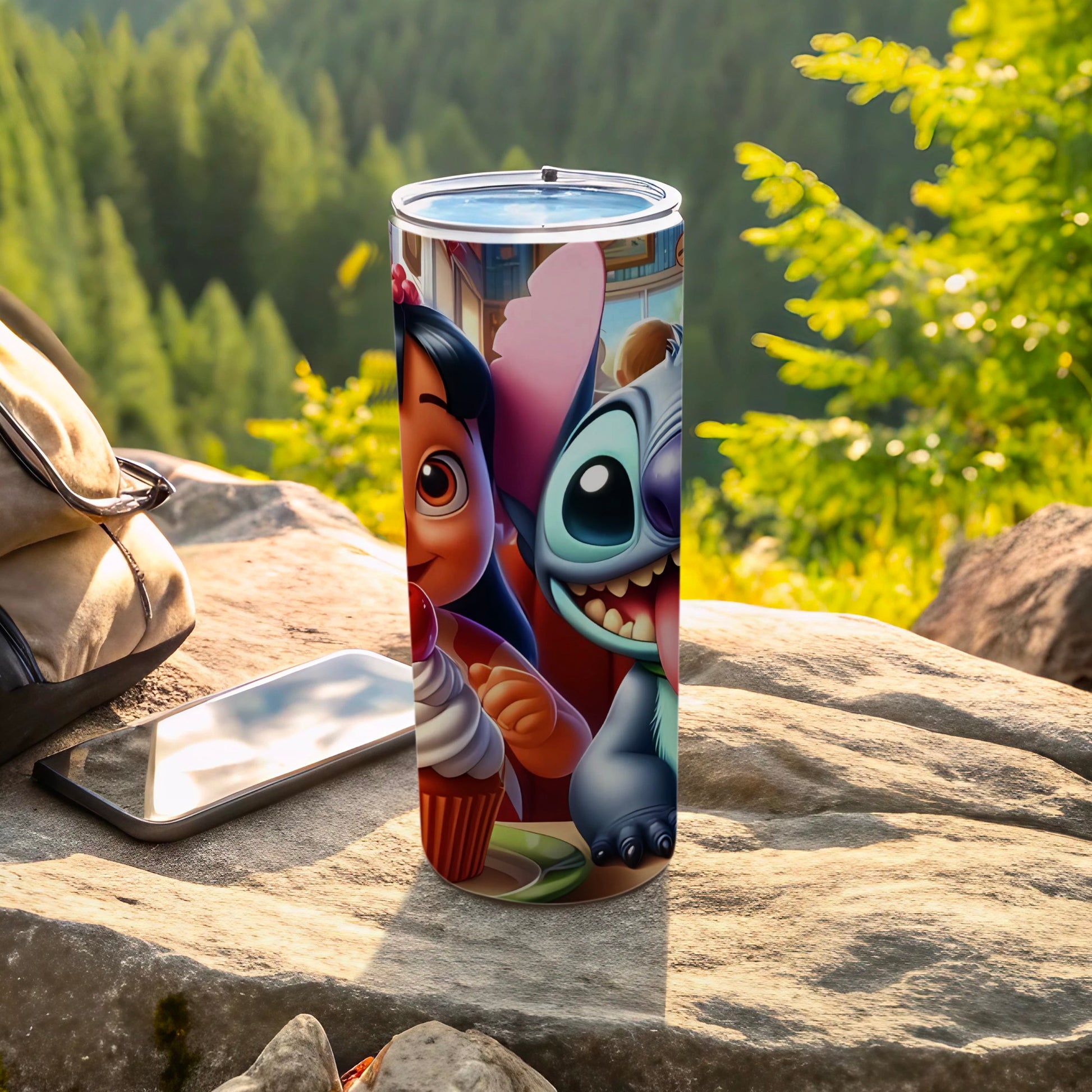 Colorful Cartoon Print Drink Tumbler for All Ages