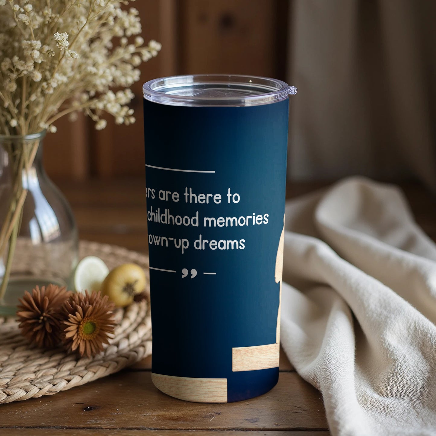 Inspirational Quote Travel Tumbler for Motivational Drinks