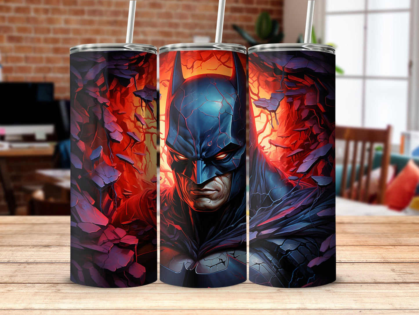 Batman Villain Shattering Scene Tumbler Cup