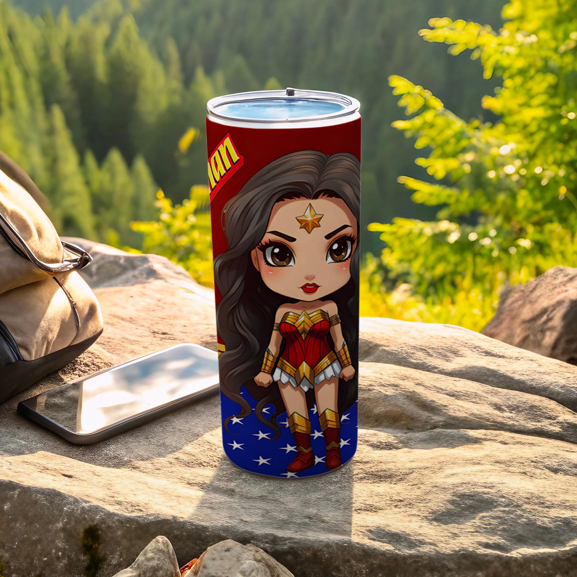 Wonder Woman Chibi Character Stainless Steel Tumbler