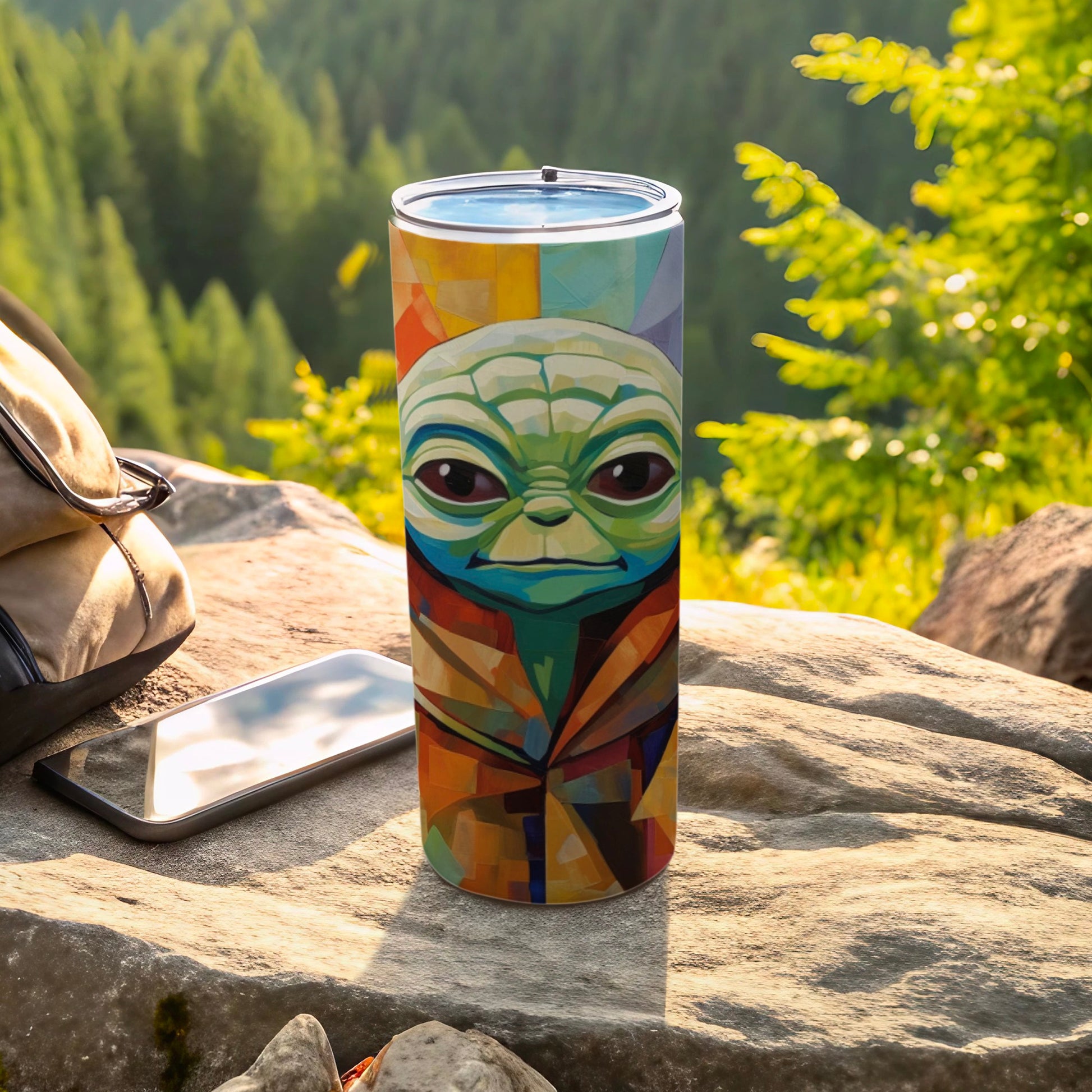 Grogu Abstract Art Design Tumbler product type