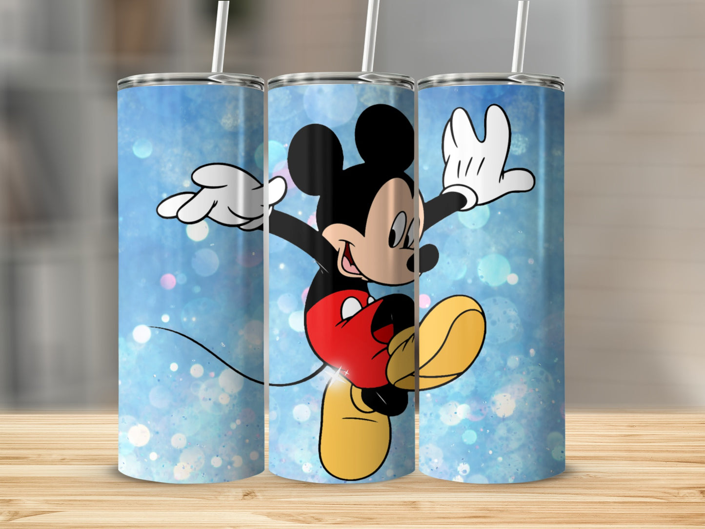 Animated Character Fun Blue Background Tumbler Product