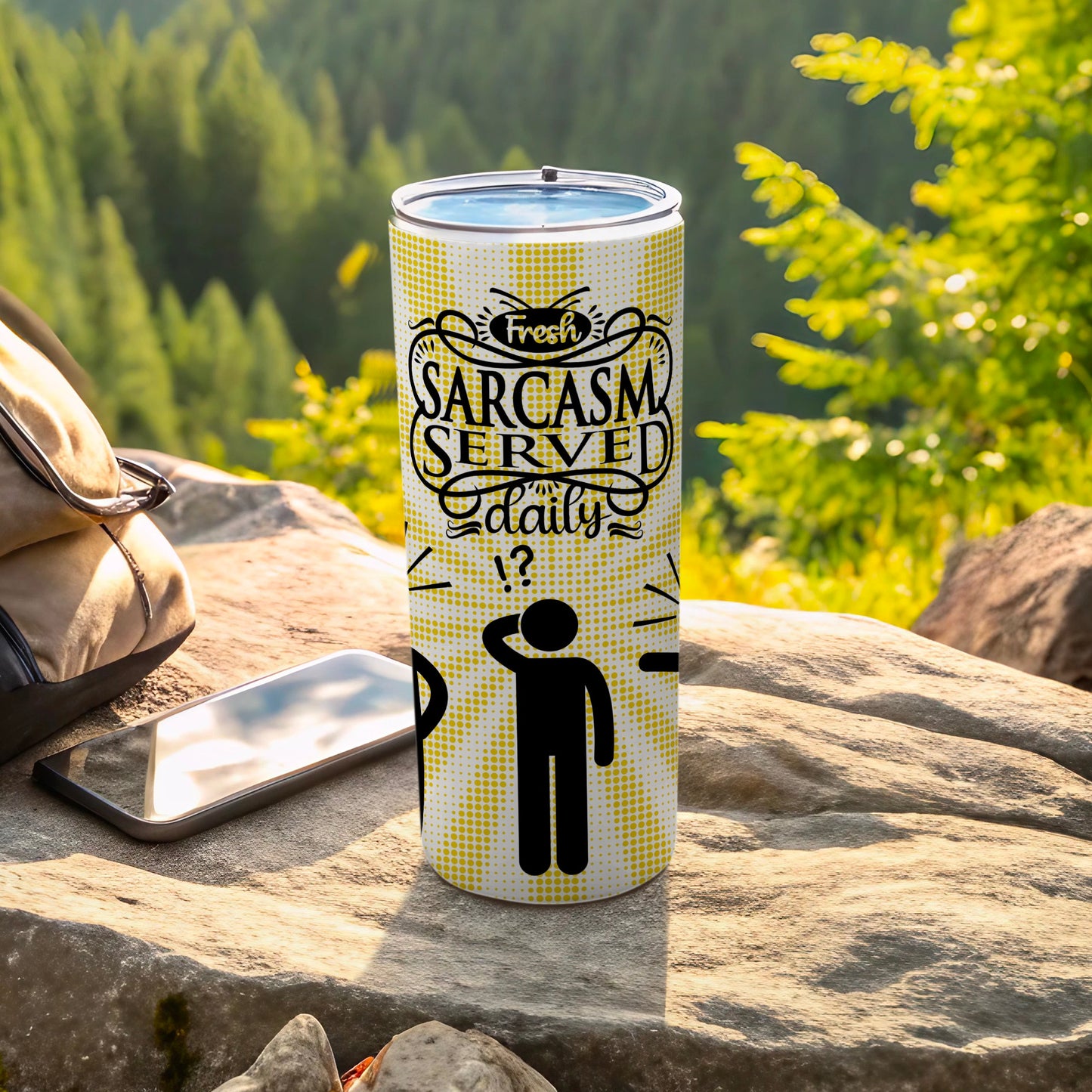 Fresh Sarcasm Served Daily Insulated Travel Cup