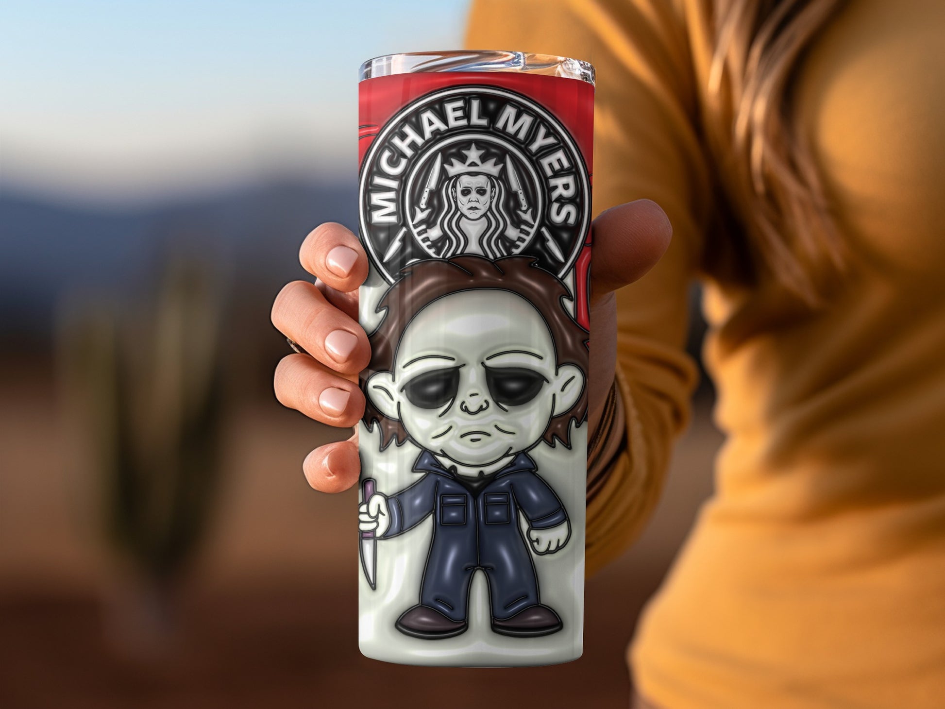 Michael Myers Horror Character Tumbler Cup