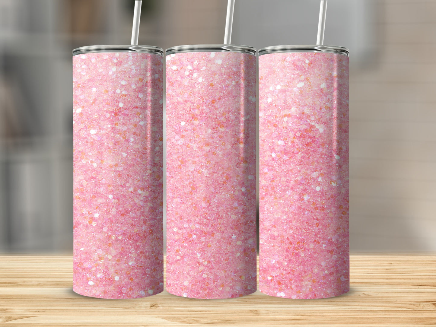Sparkling Pink Glitter Tumbler for Stylish Drinks