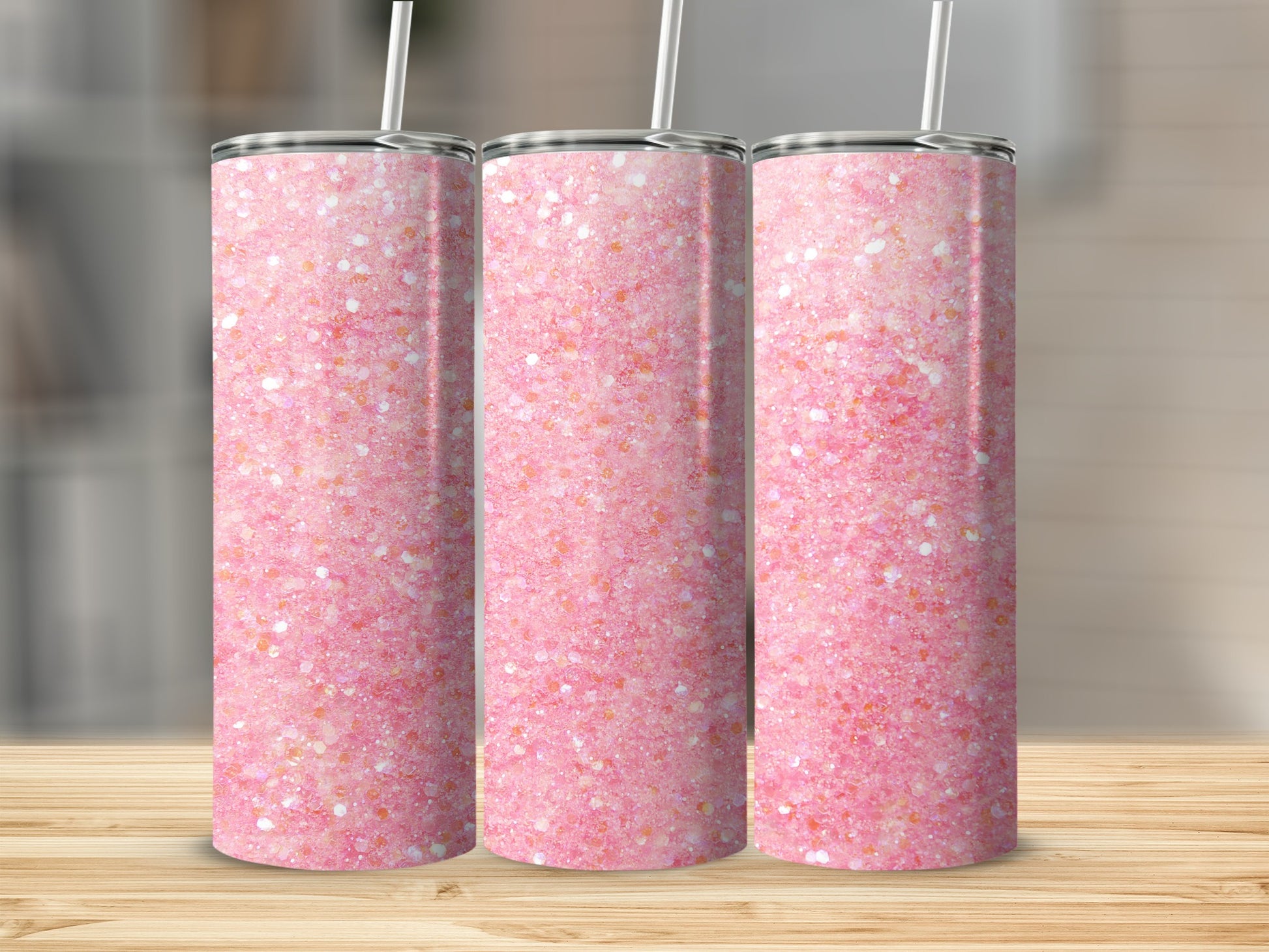 Sparkling Pink Glitter Tumbler for Stylish Drinks