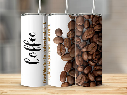 Coffee Lover Insulated Travel Cup Set with Straw Included
