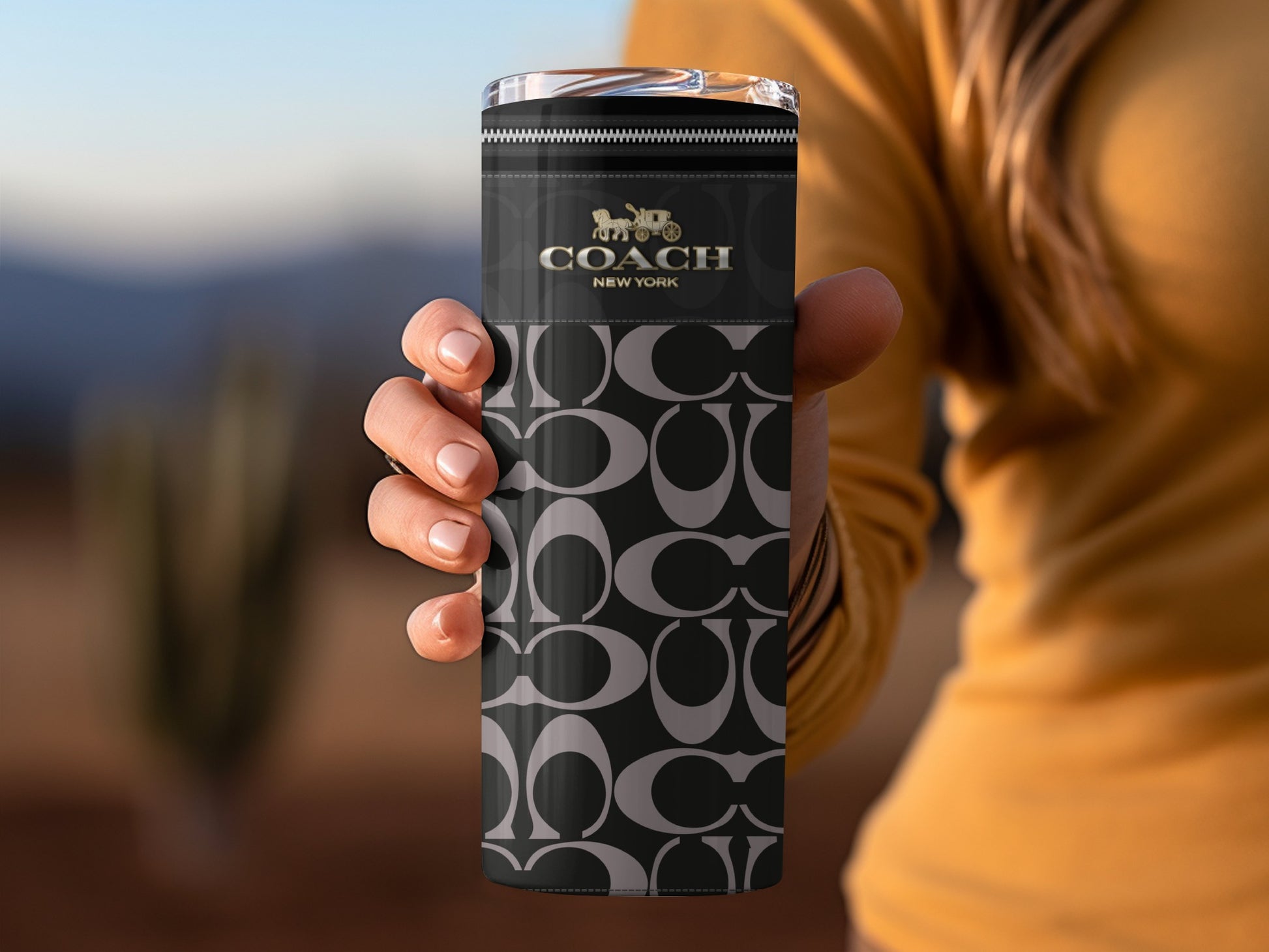 Stylish Coach New York Insulated Travel Mug