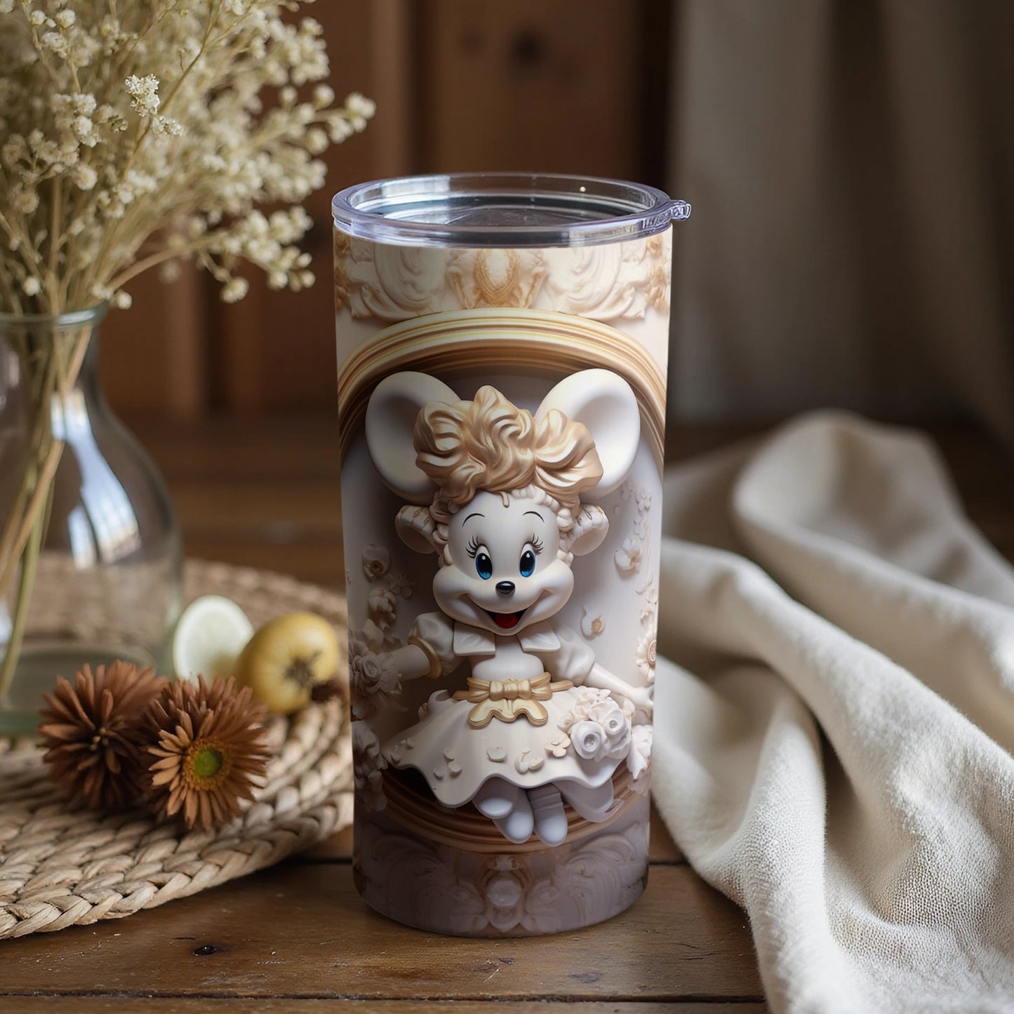 Adorable Character Tumbler for Stylish Beverage Holding