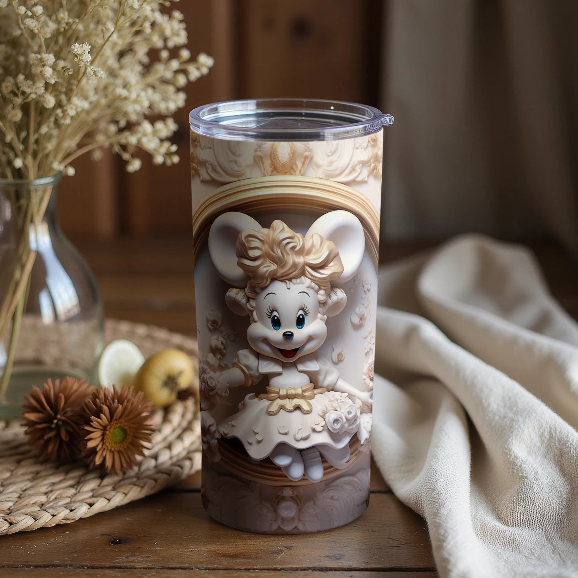 Adorable Character Tumbler for Stylish Beverage Holding