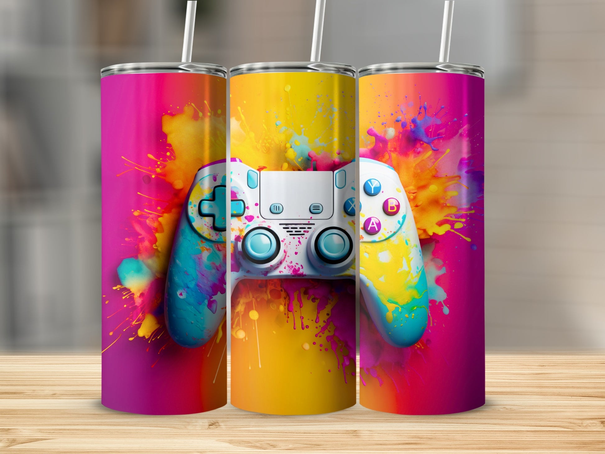 Colorful Gamer Controller Themes for Tumbler