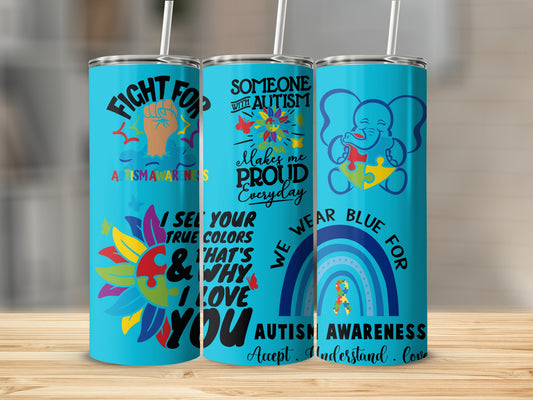 Autism Awareness Decorative Tumblers for a Cause