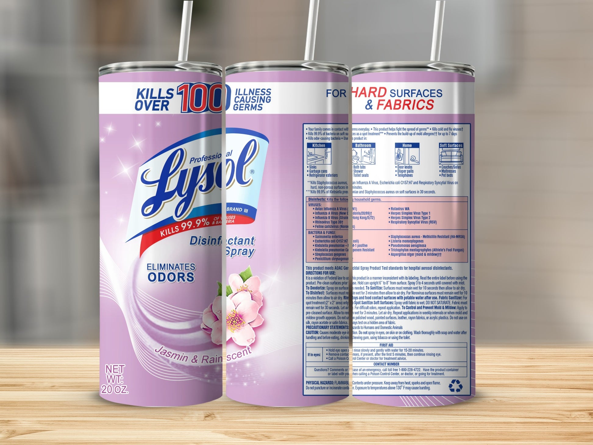 Lysol Disinfectant Spray Jasmine & Rain Scent 20 OZ product type